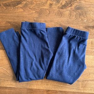 2 pair of Old Navy sparkly fleece lined leggings